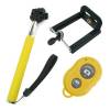 Monopod CA-6071 Selfie Rod with Bluetooth Remote Control Yellow